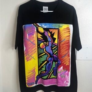 Vintage 1994 Peter Max Super Bowl XXVIII  Shirt Size Large